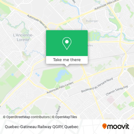 Quebec-Gatineau Railway QGRY map