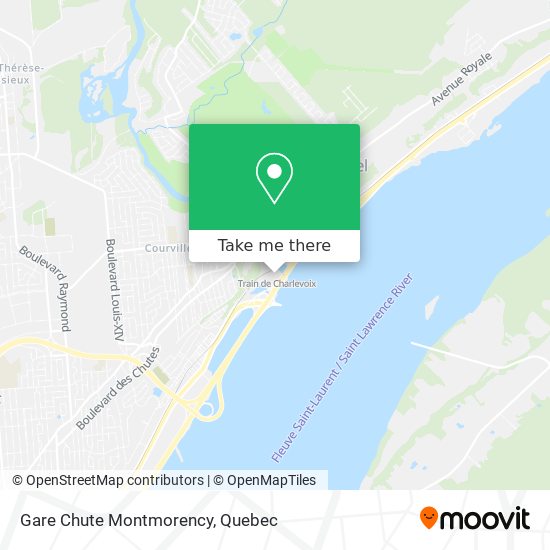 Gare Chute Montmorency map