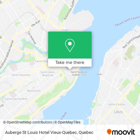 Auberge St Louis Hotel Vieux-Quebec map