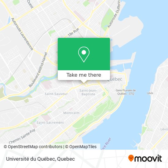 Université du Québec map