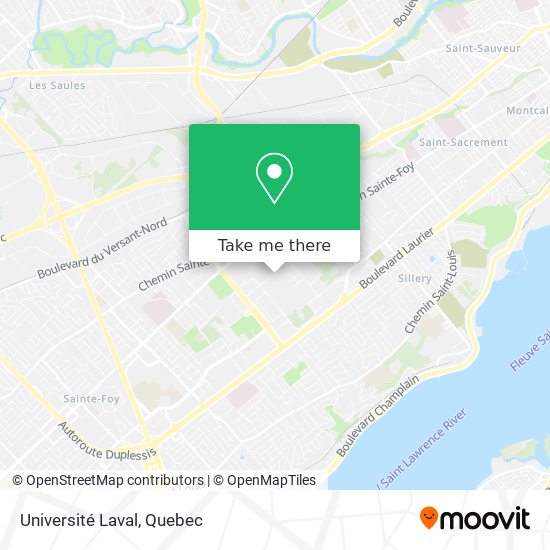 Université Laval map