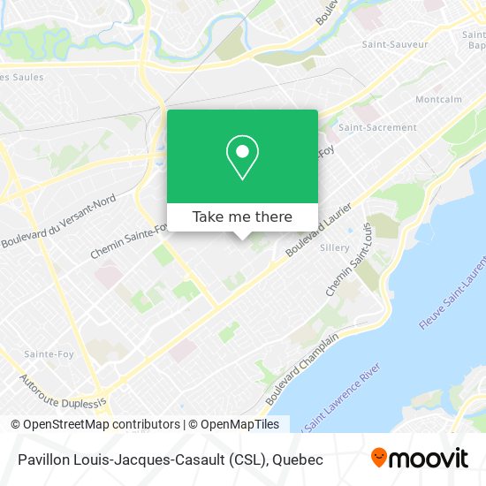 Pavillon Louis-Jacques-Casault (CSL) map