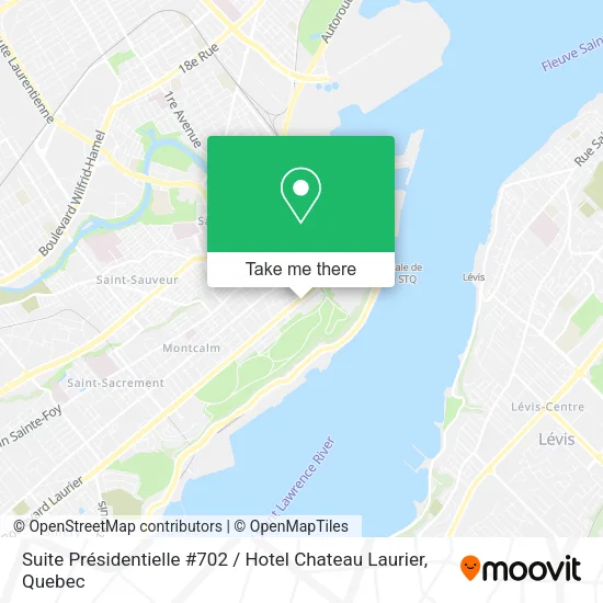 Suite Présidentielle #702 / Hotel Chateau Laurier map