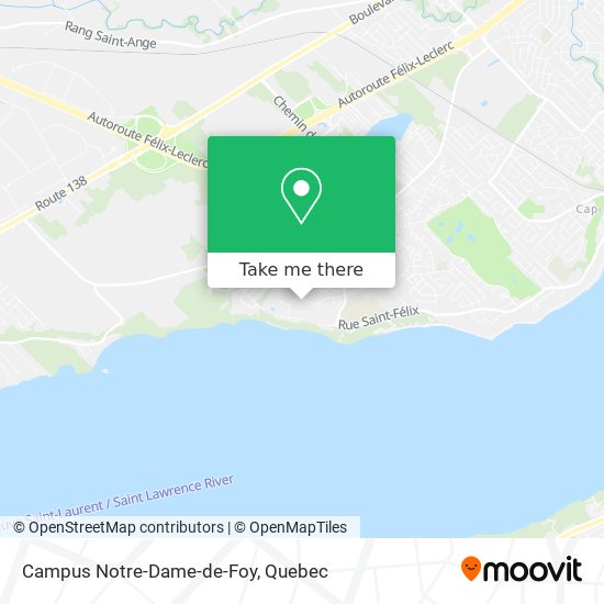 Campus Notre-Dame-de-Foy map