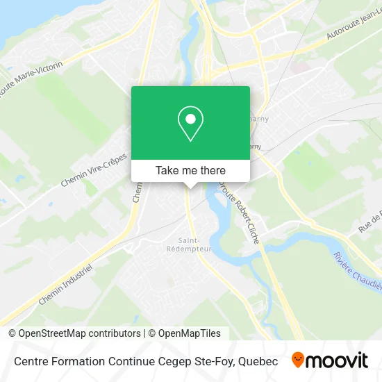 Centre Formation Continue Cegep Ste-Foy map