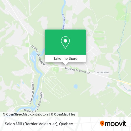 Salon Mili (Barbier Valcartier) map