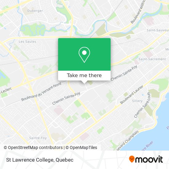 St Lawrence College map