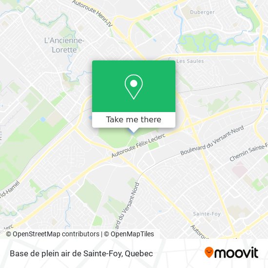 Base de plein air de Sainte-Foy map