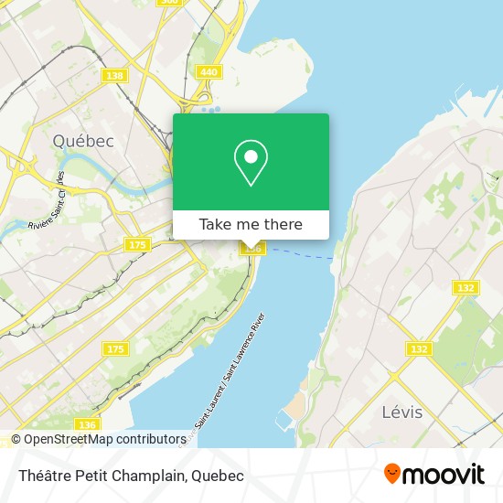 Théâtre Petit Champlain map