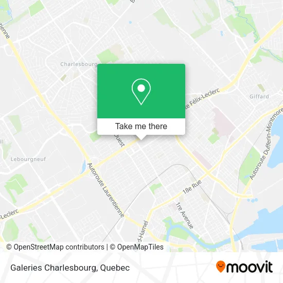 Galeries Charlesbourg map