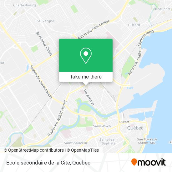 École secondaire de la Cité map
