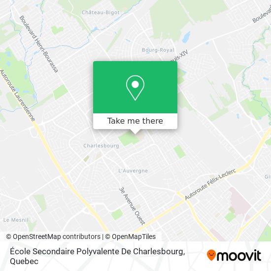 École Secondaire Polyvalente De Charlesbourg map