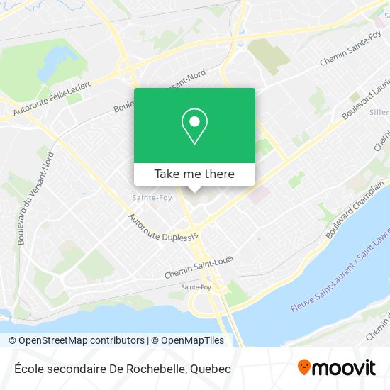 École secondaire De Rochebelle map