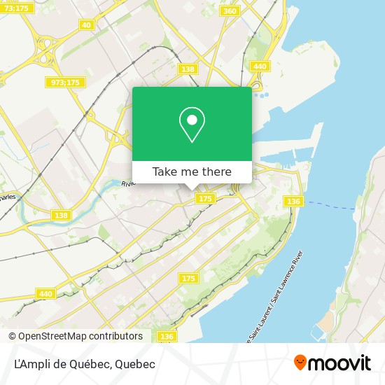 L'Ampli de Québec map