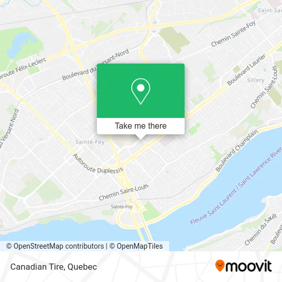 Canadian Tire map