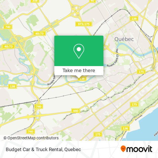 Budget Car & Truck Rental map