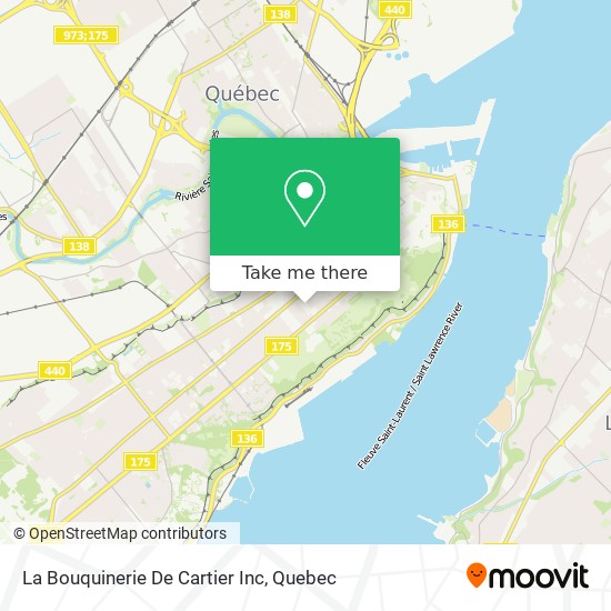 La Bouquinerie De Cartier Inc map