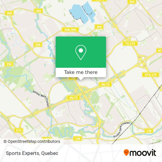 Sports Experts map