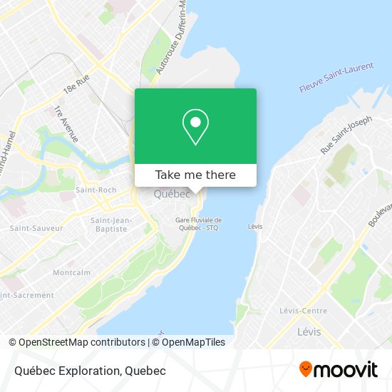 Québec Exploration map