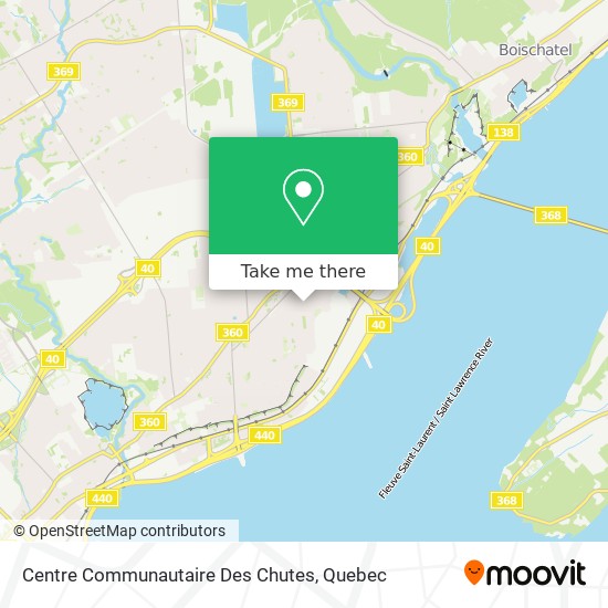 Centre Communautaire Des Chutes map