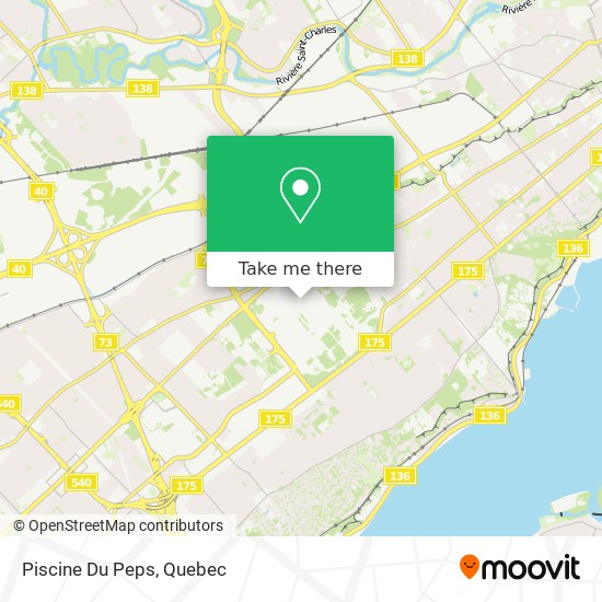Piscine Du Peps map