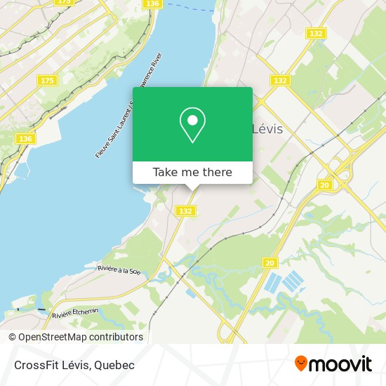 CrossFit Lévis map