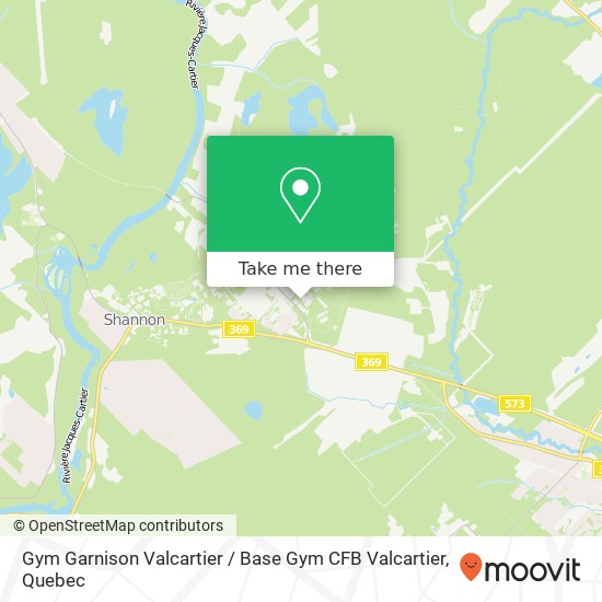 Gym Garnison Valcartier / Base Gym CFB Valcartier map
