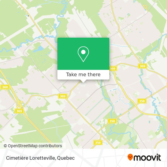 Cimetière Loretteville map