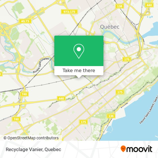 Recyclage Vanier map