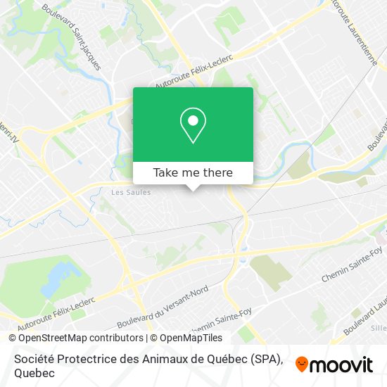 Société Protectrice des Animaux de Québec (SPA) map