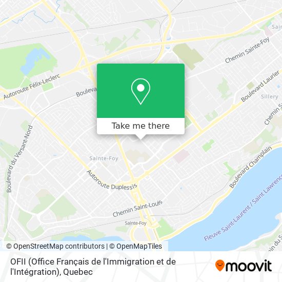 OFII (Office Français de l'Immigration et de l'Intégration) map