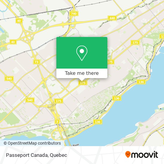 Passeport Canada map