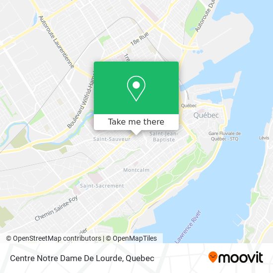 Centre Notre Dame De Lourde map