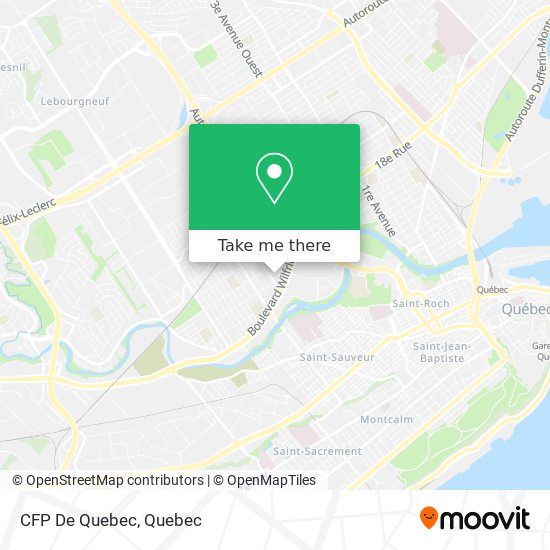 CFP De Quebec map