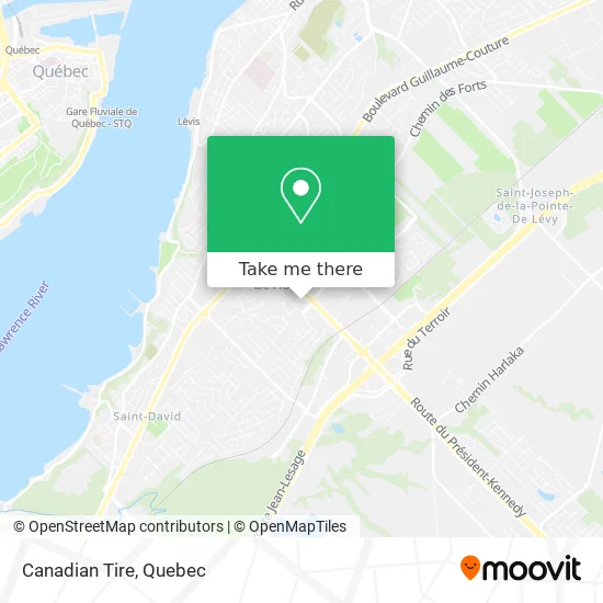 Canadian Tire map