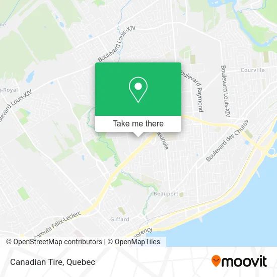 Canadian Tire map