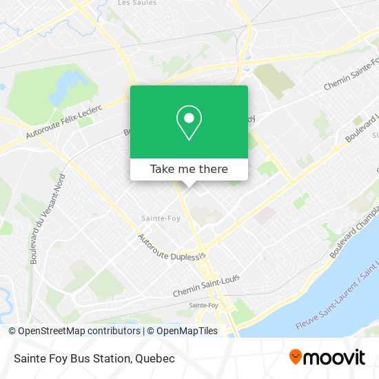 Sainte Foy Bus Station map