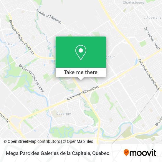 Mega Parc des Galeries de la Capitale map