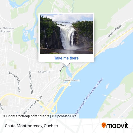 Chute-Montmorency map