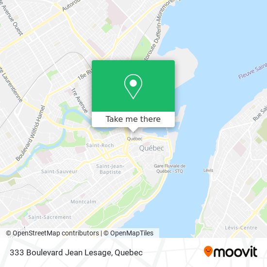 333 Boulevard Jean Lesage map