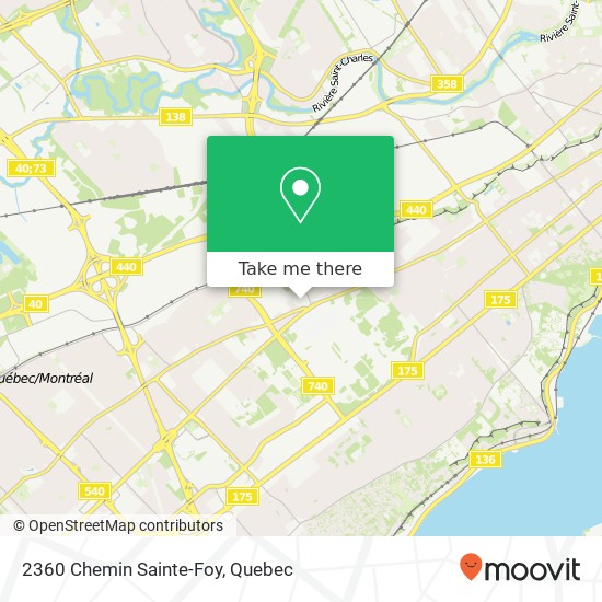 2360 Chemin Sainte-Foy map