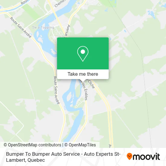 Bumper To Bumper Auto Service - Auto Experts St-Lambert map