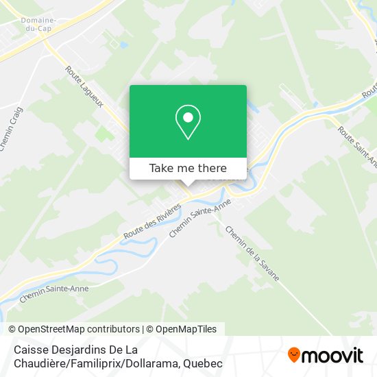 Caisse Desjardins De La Chaudière / Familiprix / Dollarama map