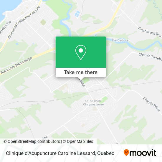 Clinique d'Acupuncture Caroline Lessard map