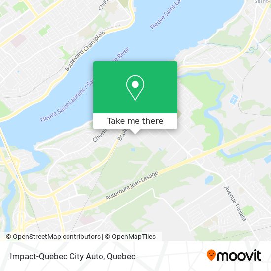 Impact-Quebec City Auto map