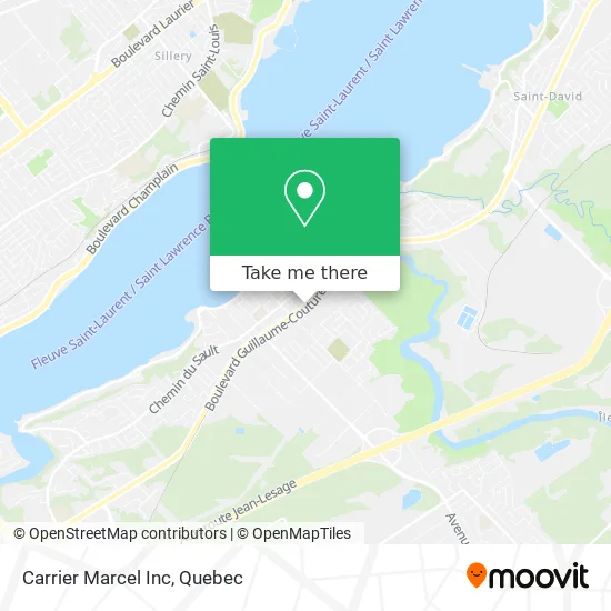 Carrier Marcel Inc map