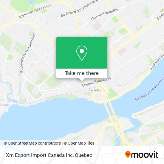 Xm Export Import Canada Inc map
