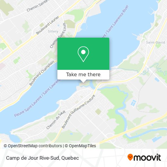 Camp de Jour Rive-Sud map