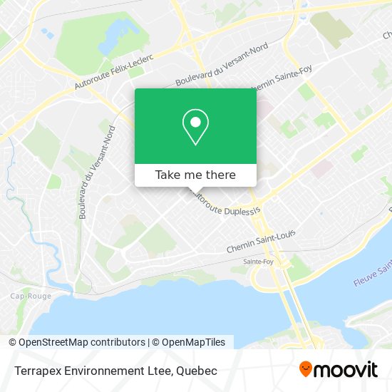 Terrapex Environnement Ltee map