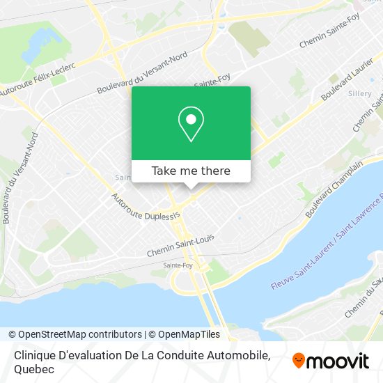 Clinique D'evaluation De La Conduite Automobile map